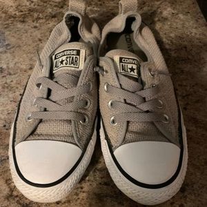 Like new canvas shoreline converse size 8